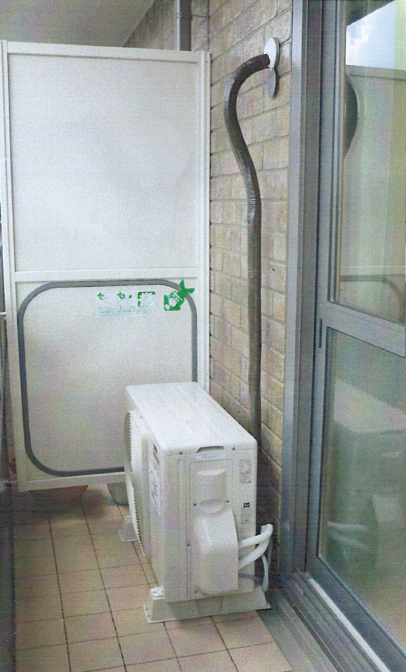 アパート宿舎1F取付室外機